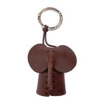 Elephant|Key|Ring|P282|Dark Brown|