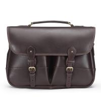 Tusting|Clipper|dark brown|satchel|briefcase|Made in UK|English|mens leather briefcase