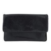 The Tannery|1013|clutch bag|lizard leather|black|evening bag|black leather