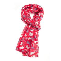Miss Sparrow|Cats|Scarf|Red|