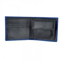 Tannery|wallet|398|black blue|mens wallet|italian leather