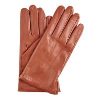 Men's|Silk|Lined|Gloves|Cognac|