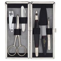 The Tannery|Manicure Set|5275|Leather|Lambskin|Steel Frame|Solingen Steel|Gift Ideas|Christmas|Gifts for Him|Gifts for Her|Accessories|Beauty|Grooming|Nail Care|Black
