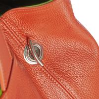 Reversible|Handbag|7544|Orange/Lime|Detail|