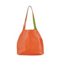 Reversible|Handbag|7544|Orange/Lime|Back|