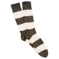 Corgi|Heavyweight|Cotton|Stripe|Sock|Seaweed|
