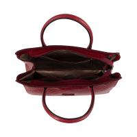Handbag|9493918|Croc|Red|Open|
