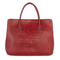 Handbag|9493918|Croc|Red|Front|