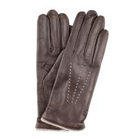 The Tannery|Cashmere Lined Stitched|leather gloves|ladies leather gloves|cashmere gloves|winter gloves|new|dark brown