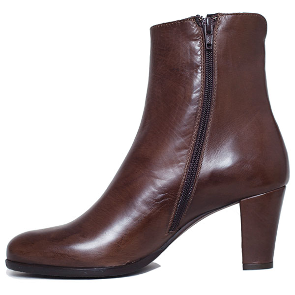 High Heel Ankle Boot Brown