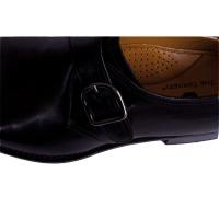 The Tannery|monk shoe|mens monk shoe| slip on|buckle|black loafer shoes|Italian leather
