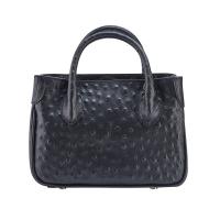 Cosima|Handbag|O3667|Printed|Ostrich|Black|