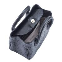 Cosima|Handbag|O3667|Printed|Ostrich|Black|Open|