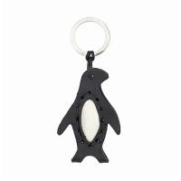 La cuoieria|Penguin|keyring|accessory|Black|White|Animal|leather|leather keyring|italy|the tannery|