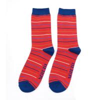 Mr Heron|Thin|Stripes|Socks|Conker|