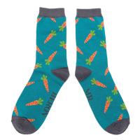 Mr Heron|Carrots|Socks|Teal|