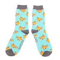 Mr Heron|Goldfish|Socks|Aqua|