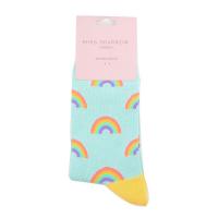 Rainbow|Socks|Duck Egg|
