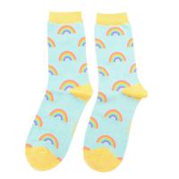 Rainbow|Socks|Duck Egg|