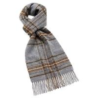 The Tannery|Bronte by Moon|Aberdulais|Slate Grey|mens wool scarf|wool scarf|Made in Britain