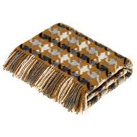 Bronte|Houndstooth|Gold|Throw|