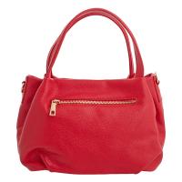 Flora|Handbag|2726|Full Grain|Red|Back|
