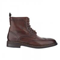 Berwick|boot|brogue|mens boot|rubber sole|brown boot