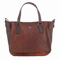 Chiarugi|Shopper|53004|leather shopper|ladies shopper|small tote|small shopper|small leather bags|distressed leather|brown leather|traditional leather|The Tannery