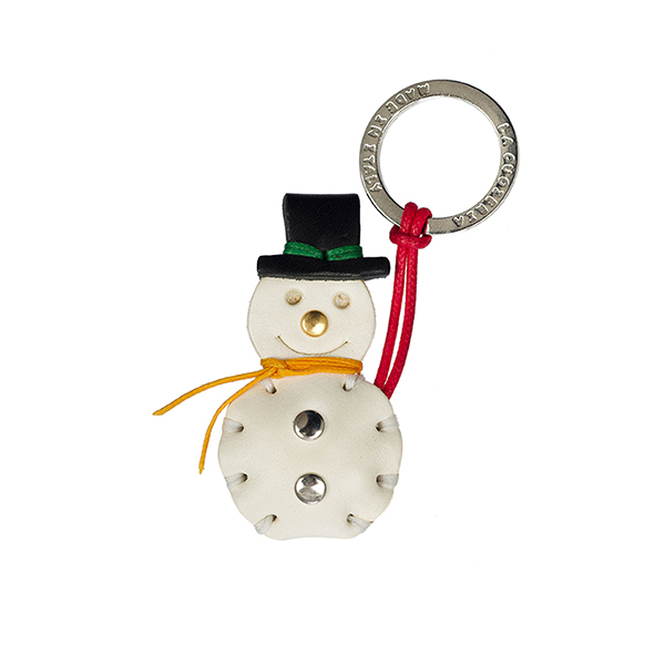Snowman|leather|keyring|gifts for her|for him|