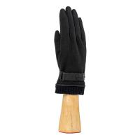 Mens|Plain|Knitted|Cuff|Glove|Black|