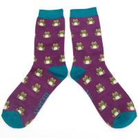 Mr Heron|Frogs|Socks|Purple|