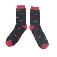 Mr Heron|Little|Sharks|Socks|Charcoal|
