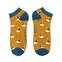 Mr Heron|Little|Boats|Trainer|Socks|Mustard|