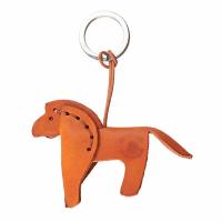 The Tannery|Horse|Keyring|P284|Novelty|Tan|