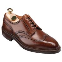 Crockett and Jones|The Tannery|Pembroke|Country Calf|Derby|Brogue|full Brogue|derby brogue|leather brogue|mens leather brogue shoe|english|english made|laced shoe|rubber sole|storm welted|dainite|dainite sole|