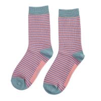 Mini|Stripes|Socks|Dusky Purple/Pink|