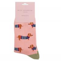 Miss Sparrow|Parisian|Pups|Socks|Dusky Pink|Fold|