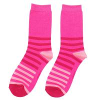 Tonal|Stripes|Socks|Hot Pink|