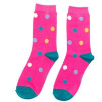 Miss Sparrow|Spots|Socks|Hot Pink|