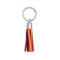 Bi-colour|Small|Tassel|Key|Ring|403|Orange/Purple|