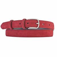 The Tannery|Suede|Belt|206-25|Burgundy|