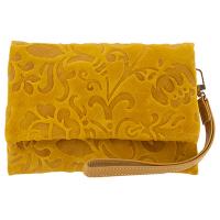 The Tannery|Clutch bag|738|Orchide|Clutch with strap|Leather clutc|Wedding|Occasions|Ladies leather clutch|Evening Bag|Wriststrap|Yellow