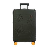 Bric's|Ulisse|Hard|Shell|Expandable|Trolley|65cm|Olive|Front|