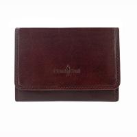 Gianni Conti|ladies purse|folded purse|tri fold|9408159|leather purse|black leather|brown leather