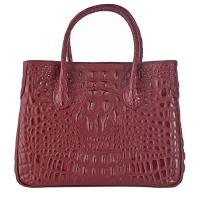 Chiara|Handbag|K3068|Croc|Burgundy|