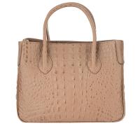 Chiara|The Tannery|K3068|Croc leather|handbag|ladies leather handbag|Italian leather|new in|The Tannery Collection|Taupe|