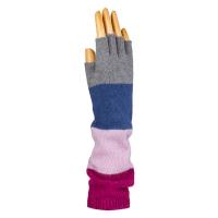 Wool|Cashmere|Long|Fingerless|Glove|03|Beige|Grey|