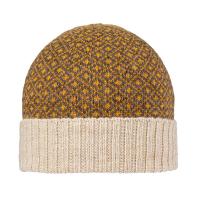 Wool/Angora|Rhombus|Knitted|Hat|Beige|