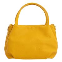Flora|Handbag|2726|Full Grain|Yellow|