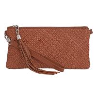 Tannery|Bella|Clutch|Bag|708|Woven|Brown|